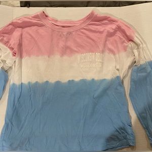 Exist Wisconsin Dells Womens long sleeve tri colored shirt size Medium